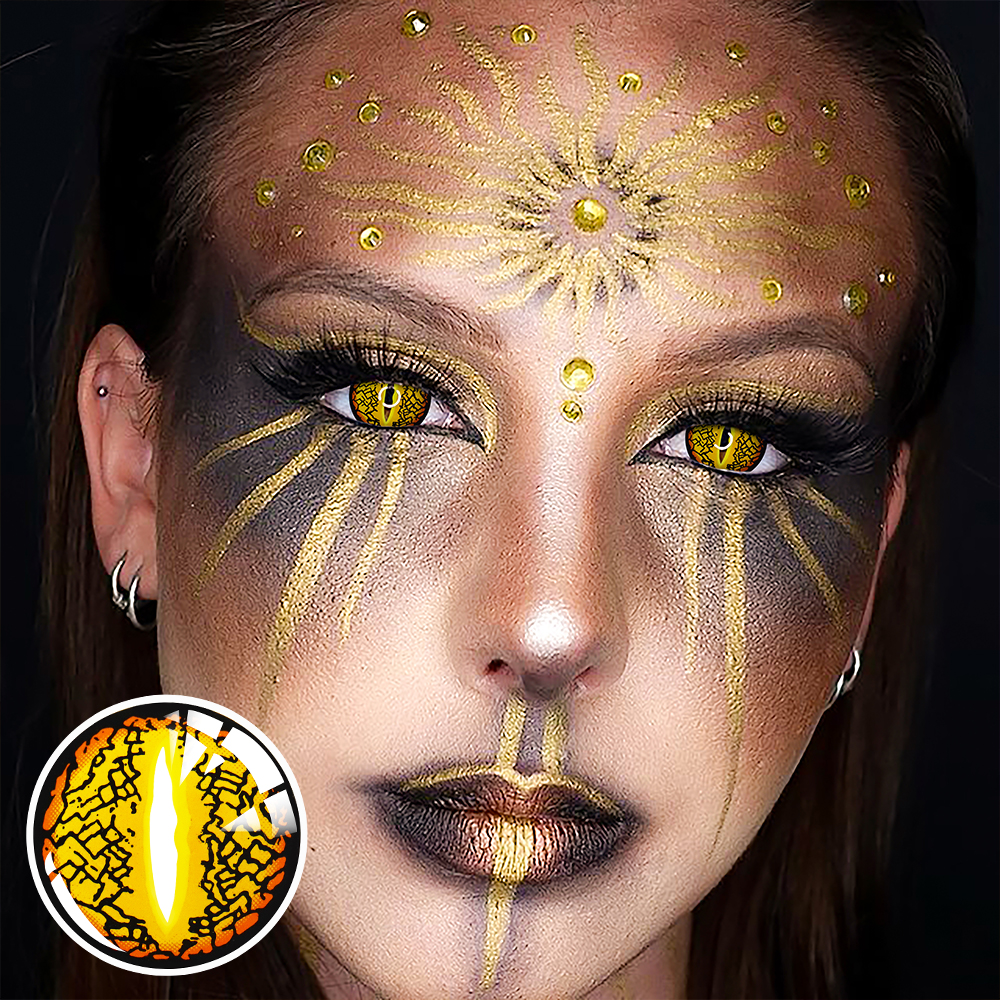 Lizard Eye Brown Contact Lenses