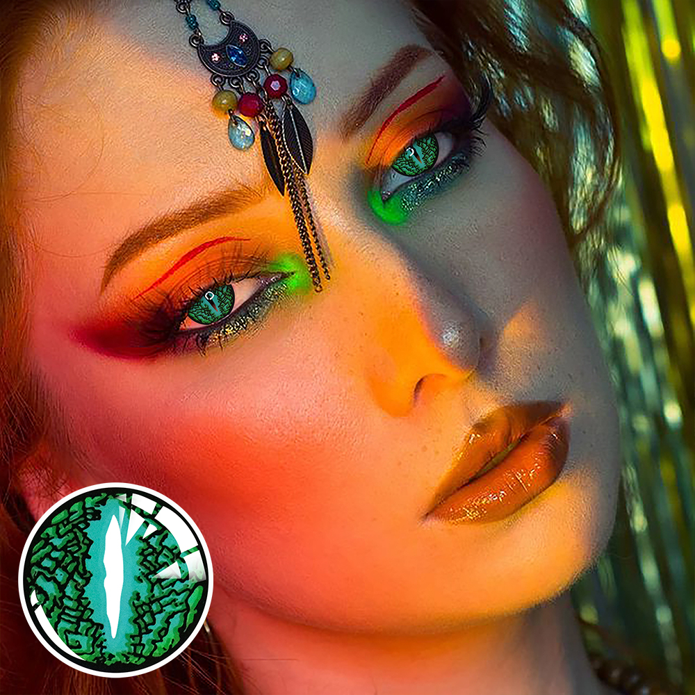 Lizard Eye Green Contact Lenses